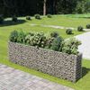 vidaXL gabion-h&oslash;jbed 360x50x100 cm galvaniseret st&aring;l