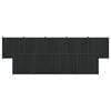 vidaXL Hegnspanel 9 stk. 1580 x 186,5 cm WPC og Aluminium Sort