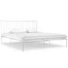 vidaXL sengestel 180x200 cm metal hvid