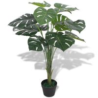vidaXL kunstig monstera-plante med urtepotte 70 cm grøn