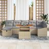 vidaXL Havesofa S&aelig;t 8 pcs Beige polyrattan
