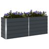 vidaXL Plantekasse Antracit 480 x 50 x 45 cm Galvaniseret st&aring;l