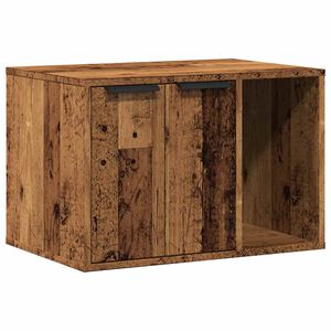 vidaXL toiletskjuler kattebakke 60x40x40 cm konstrueret tr&aelig; gammelt eg