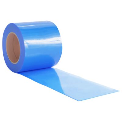 vidaXL bændelgardin 200 mm x 1,6 mm 25 m PVC blå