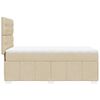 vidaXL kontinentalseng med madras 80x200 cm stof cremefarvet