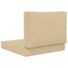 vidaXL Udend&oslash;rs Sofa Pude 2 pcs Beige Polyester