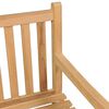 vidaXL havebænk 228 cm massivt teaktræ