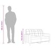 vidaXL 2-personers sofa 120 cm stof lysegrå