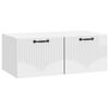 vidaXL V&aelig;gh&aelig;ngt TV-skab V&aelig;gmonteret Hvid h&oslash;jglans 78,5 x 41 x 30 cm