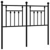 vidaXL udskiftningsgavl 120 cm metal sort