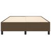 vidaXL Boxspring sengeramme 140x190 cm stof mørkebrun