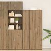 vidaXL Highboard 2 pcs Artisan Egetr&aelig; 30 x 42,5 x 185 cm