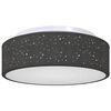 vidaXL Loftlampe med spotlights Sort 38 x 38 x 13,5 cm Stof