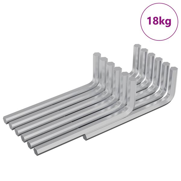 vidaXL Inbuss n&oslash;gle 1800 pcs S&oslash;lv 32 x 86 mm St&aring;l