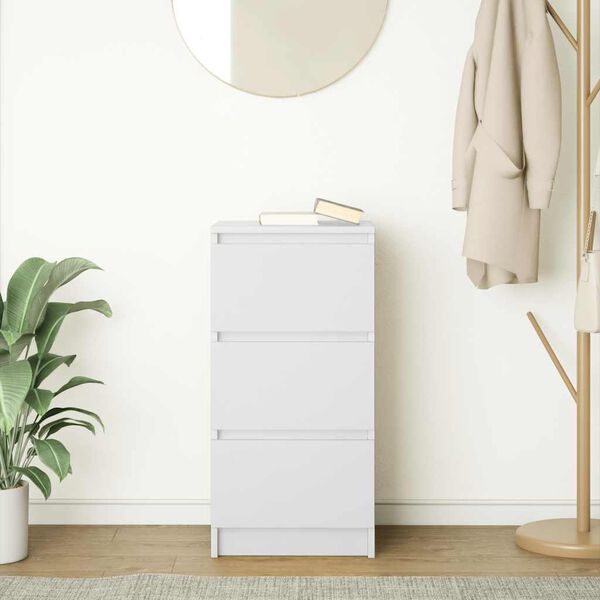 vidaXL sk&aelig;nk 37,5x35x76 cm konstrueret tr&aelig; hvid