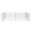 vidaXL gabion-plantekasse galvaniseret stål 180 x 90 x 50 cm