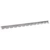 vidaXL Pl&aelig;nekant 20 pcs 102 x 4 x 4 cm St&aring;l S&oslash;lv