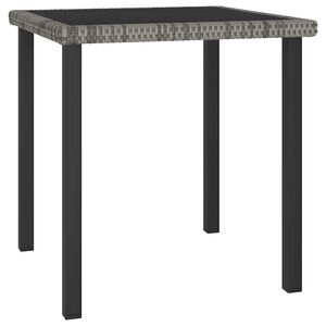 vidaXL havebord 70x70x73 cm polyrattan gr&aring;
