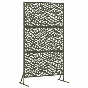 vidaXL Privatlivssk&aelig;rm 100 x 50 x 180 cm St&aring;l Olivengr&oslash;n