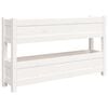 vidaXL plantekasse 112x25x66 cm massivt fyrretr&aelig; hvid