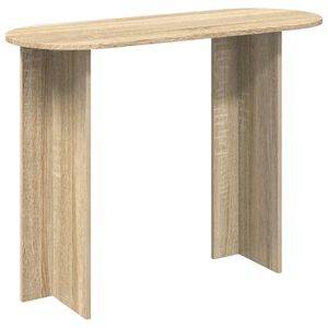 vidaXL Konsolbord Sonoma-eg 100 x 39,5 x 75 cm Konstrueret tr&aelig;