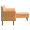 vidaXL L-formet sofa 171,5x138x81,5 cm stofbetræk orange
