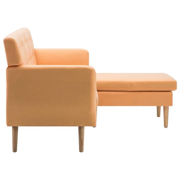 vidaXL L-formet sofa 171,5x138x81,5 cm stofbetræk orange