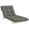 vidaXL Solseng Pude VIANEN 100% polyester Gr&aring; 200 x 80 x 8 cm