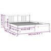 vidaXL sengeramme 160x200 cm massivt tr&aelig; hvid