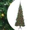 vidaXL Hj&oslash;rne Kunstigt Juletr&aelig; med 300 LED'er Gr&oslash;n 180 cm PVC og metal