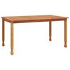vidaXL havebord 150x90x75 cm massivt teaktr&aelig;
