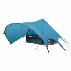 vidaXL Teepee Telt 7-Personer med tag Bl&aring; og gr&aring; 600 x 600 x 347 cm