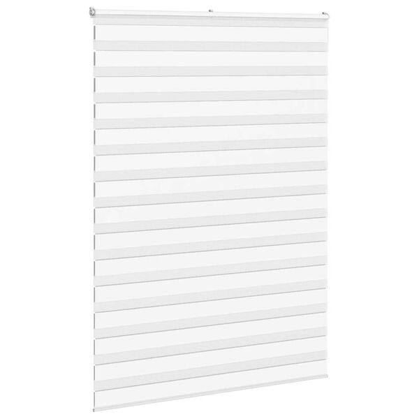 vidaXL zebragardin hvid 165x200 cm stofbredde 160,9 cm polyester