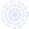 vidaXL lysende starburst-dekoration 4 stk. 140 LED'er 17 cm kold hvid
