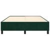 vidaXL Boxspring sengeramme M&oslash;rkegr&oslash;n 140x200 cm Fl&oslash;jl