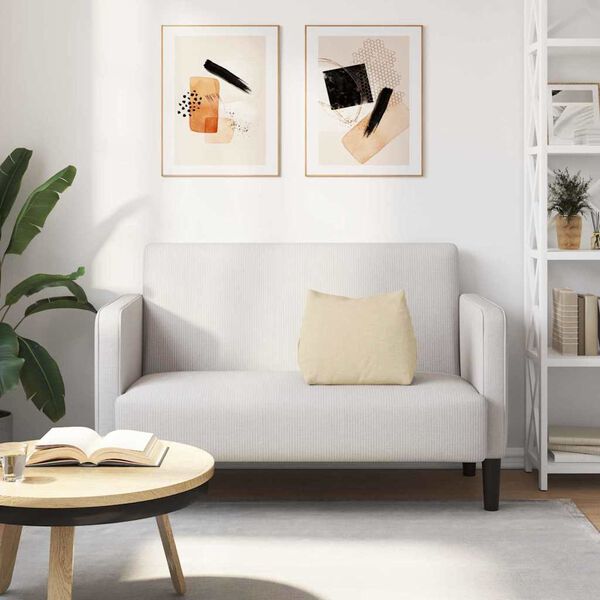 vidaXL Rygpude Creme 45 x 20 x 35 cm Stof