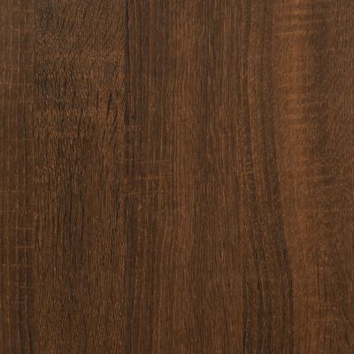 vidaXL sengebord 44x45x60 cm konstrueret træ brun egetræsfarve