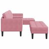 vidaXL Sofa S&aelig;t med pude 2 pcs Lyser&oslash;d Polyester