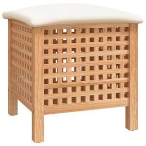 vidaXL badev&aelig;relsestaburet 48x47,5x52 cm massivt tr&aelig; valn&oslash;ddetr&aelig;