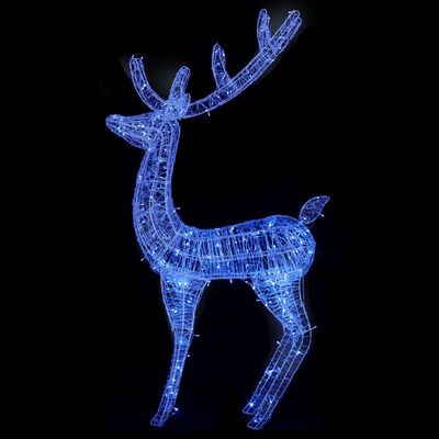 vidaXL julerensdyr 2 stk. 180 cm 250 LED'er akryl blåt lys