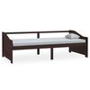 vidaXL 3-personers daybed 90x200 cm massivt fyrretr&aelig; m&oslash;rkebrun