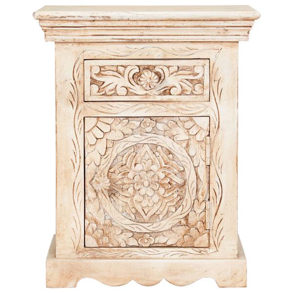 vidaXL sengebord 40x30x50 cm massivt mangotræ