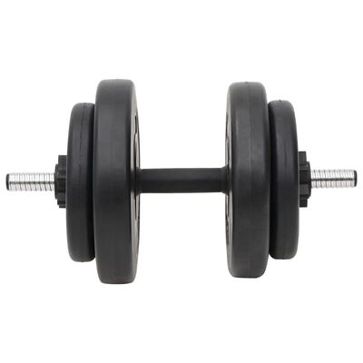 vidaXL curl-vægtstang og håndvægt med skiver 60 kg