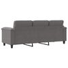 vidaXL 3-personers sofa 180 cm mikrofiberstof m&oslash;rkegr&aring;