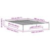 vidaXL Gulv seng ramme Brun 135 x 190 cm Massivt fyrretr&aelig;