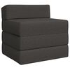 vidaXL Samlebar Sofa Seng M&oslash;rkegr&aring; 200 x 70 x 10 cm Stof