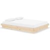 vidaXL sengeramme 135x190 cm massivt tr&aelig;