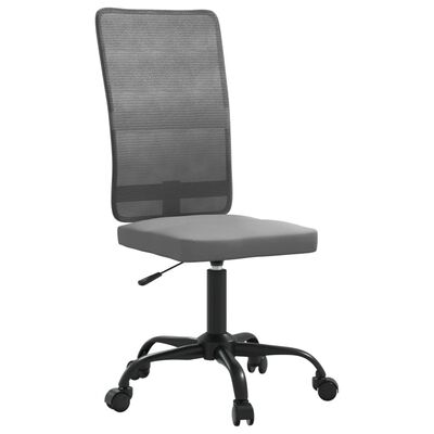 vidaXL kontorstol med justerbar højde meshstof grå