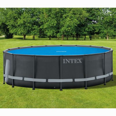 Intex solopvarmet poolovertræk 488 cm rundt