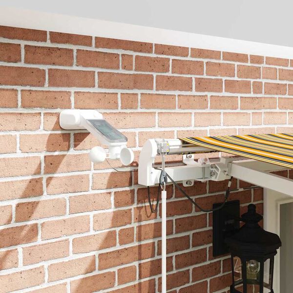 vidaXL Utr&aelig;kkelig Markise Flerfarvet 500 &times; 350 cm Polyester og metal